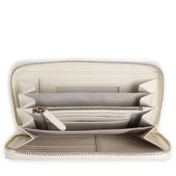 Portafoglio Donna COCCINELLE Zip Around in Pelle Pearl Linea Metallic Soft
