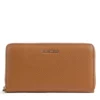 Portafoglio Donna COCCINELLE Zip Around in Pelle Cognac Linea Metallic Soft