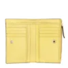 Portafoglio Donna con Bottone THE BRIDGE linea Lucrezia in Pelle Giallo Banana