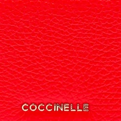 Portafoglio Donna Mini COCCINELLE in Pelle Linea Metallic Soft colore Gazpacho Chiuso con Bottone