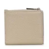 Portafoglio Donna Mini COCCINELLE in Pelle Colore Sandshell Linea Metallic Soft