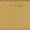 Portafoglio Donna Piatto COCCINELLE in Pelle Seagrass Linea Metallic Soft