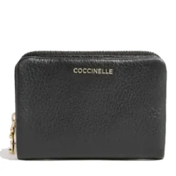 Portafoglio Donna Piccolo COCCINELLE in Pelle Nera Linea C - Me
