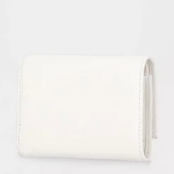 Portafoglio Donna Piccolo COCCINELLE in Pelle Colore Blanco Linea Metallic Soft