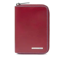 Portafoglio Donna Piccolo PIQUADRO In Pelle Rossa Linea Blue Square Chiusao con Zip - PD6557B2R