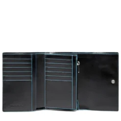 Portafoglio Donna Piccolo PIQUADRO In Pelle Nera Linea Blue Square - PD6471B2R