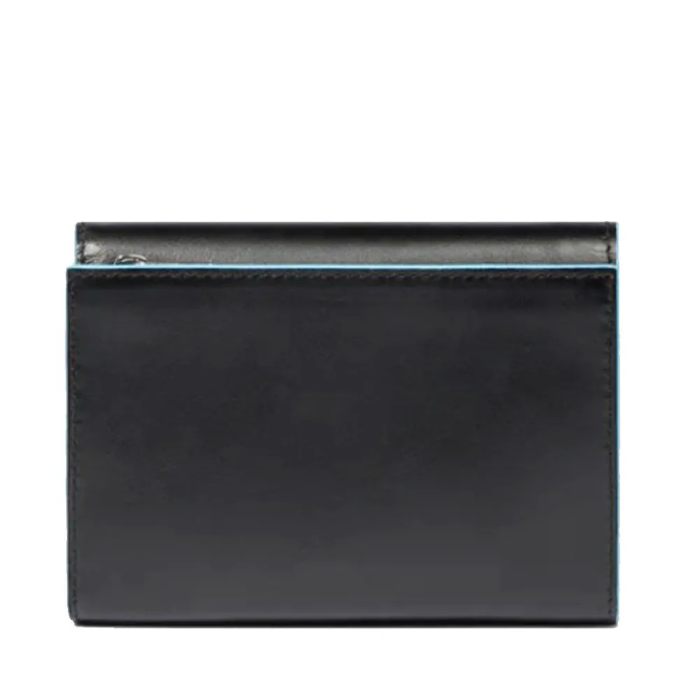 Portafoglio Donna Piccolo PIQUADRO In Pelle Nera Linea Blue Square - PD6471B2R