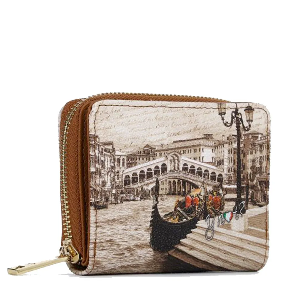 Portafoglio Donna Piccolo Y NOT YES-562 Stampa Venice Postcard