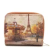 Portafoglio Donna Piccolo Y NOT YES-655 Stampa Funny Paris