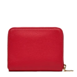 Portafoglio Donna Piccolo Zip Around LOVE MOSCHINO Effetto Goffrato Rosso