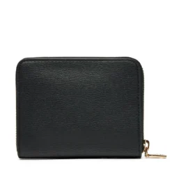 Portafoglio Donna Piccolo Zip Around LOVE MOSCHINO Effetto Goffrato Nero
