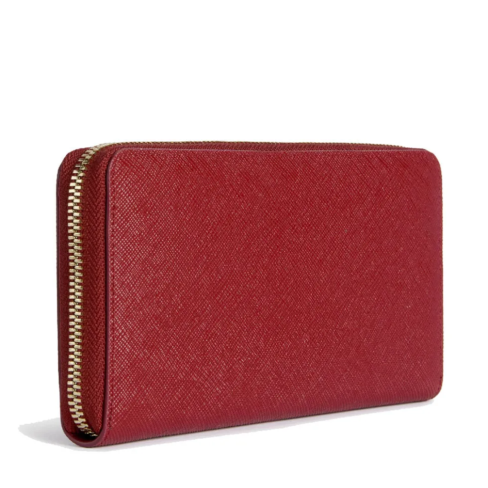 Portafoglio Donna Zip Around 1A Classe Alviero Martini linea Windy City Rosso Acero PM75
