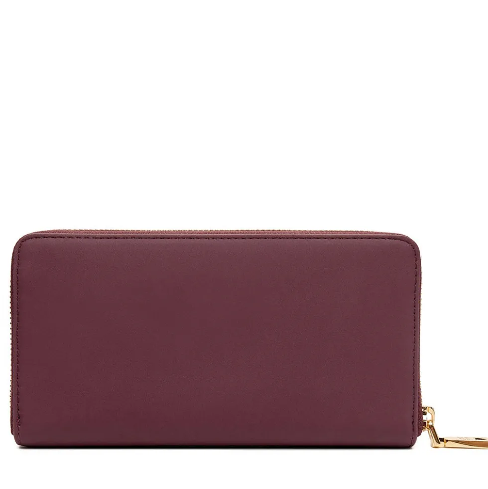 Portafoglio Donna Zip Around LOVE MOSCHINO linea Bold Love color Vino
