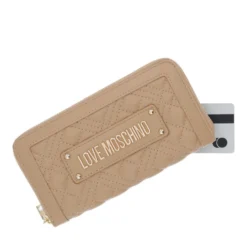 Portafoglio Donna Zip Around Trapuntato LOVE MOSCHINO linea Quilted Beige