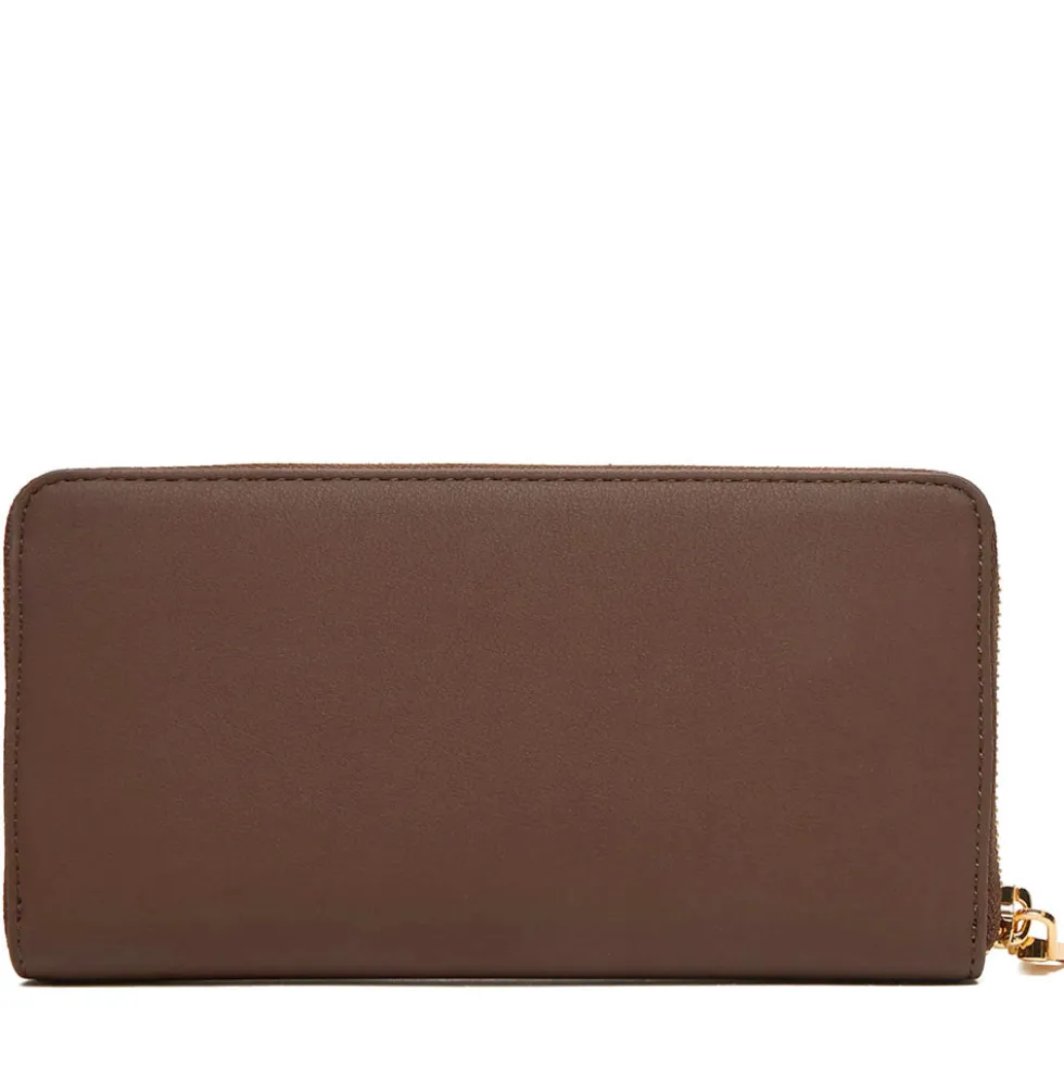 Portafoglio Donna Zip Around LOVE MOSCHINO Marrone con Maxi Logo