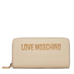 Portafoglio Donna Zip Around LOVE MOSCHINO linea Bold Love Avorio