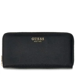 Portafoglio GUESS Chiuso con Zip Linea Amorette colore Nero
