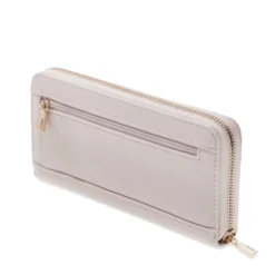 Portafoglio GUESS Chiuso con Zip Linea Laurel colore Ivory