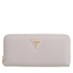 Portafoglio GUESS Chiuso con Zip Linea Laurel colore Ivory