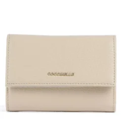Portafoglio Piccolo COCCINELLE in Pelle Martellata Linea Metallic Soft colore Sandshell