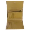 Portafoglio Piccolo COCCINELLE in Pelle Martellata Linea Metallic Soft colore Seagrass