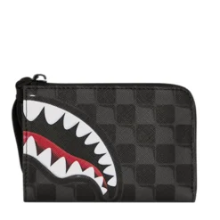 Portafoglio Piccolo con Zip SPRAYGROUND stampa Sharks in Paris Balloon Black