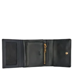 Portafoglio Piccolo Trapuntato con Bottone LOVE MOSCHINO linea Embossed Nero