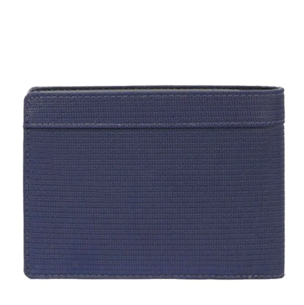 Portafoglio PIQUADRO Uomo con Portamonete In Tessuto e Pelle Blu Linea Orion - PU257S136R