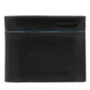 Portafoglio Uomo con Portacarte PIQUADRO In Pelle Nera Linea Revamp - PU3891B2VR