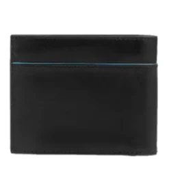 Portafoglio Uomo con Portacarte PIQUADRO In Pelle Nera Linea Revamp - PU3891B2VR