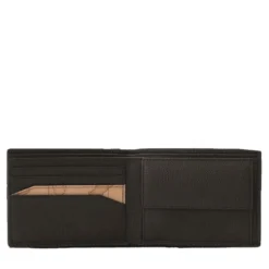 Portafoglio Uomo con Portamonete 1A Classe Alviero Martini linea Trip Leather in Pelle Nera PN81