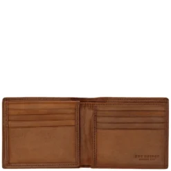 Portafoglio Uomo Portacarte con Pattina THE BRIDGE In Pelle Marrone linea Story Made in Italy
