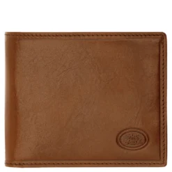Portafoglio Uomo Portacarte con Pattina THE BRIDGE In Pelle Marrone linea Story Made in Italy