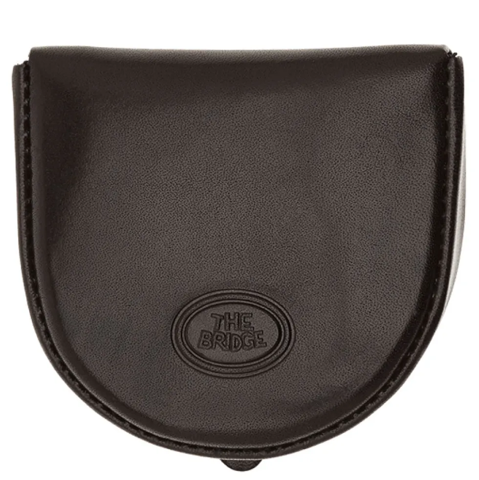 Portamonete a Tacco THE BRIDGE In Pelle Nero linea Story Made in Italy