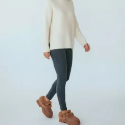 Sabot Donna Imbottiti LIU JO Juny 01 in Suede color Cognac