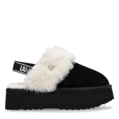 Sabot Platform Imbottiti LIU JO Jane 10 in Suede Nero