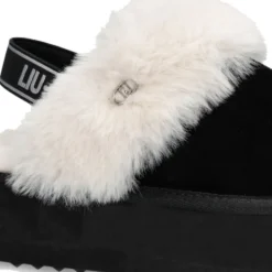 Sabot Platform Imbottiti LIU JO Jane 10 in Suede Nero