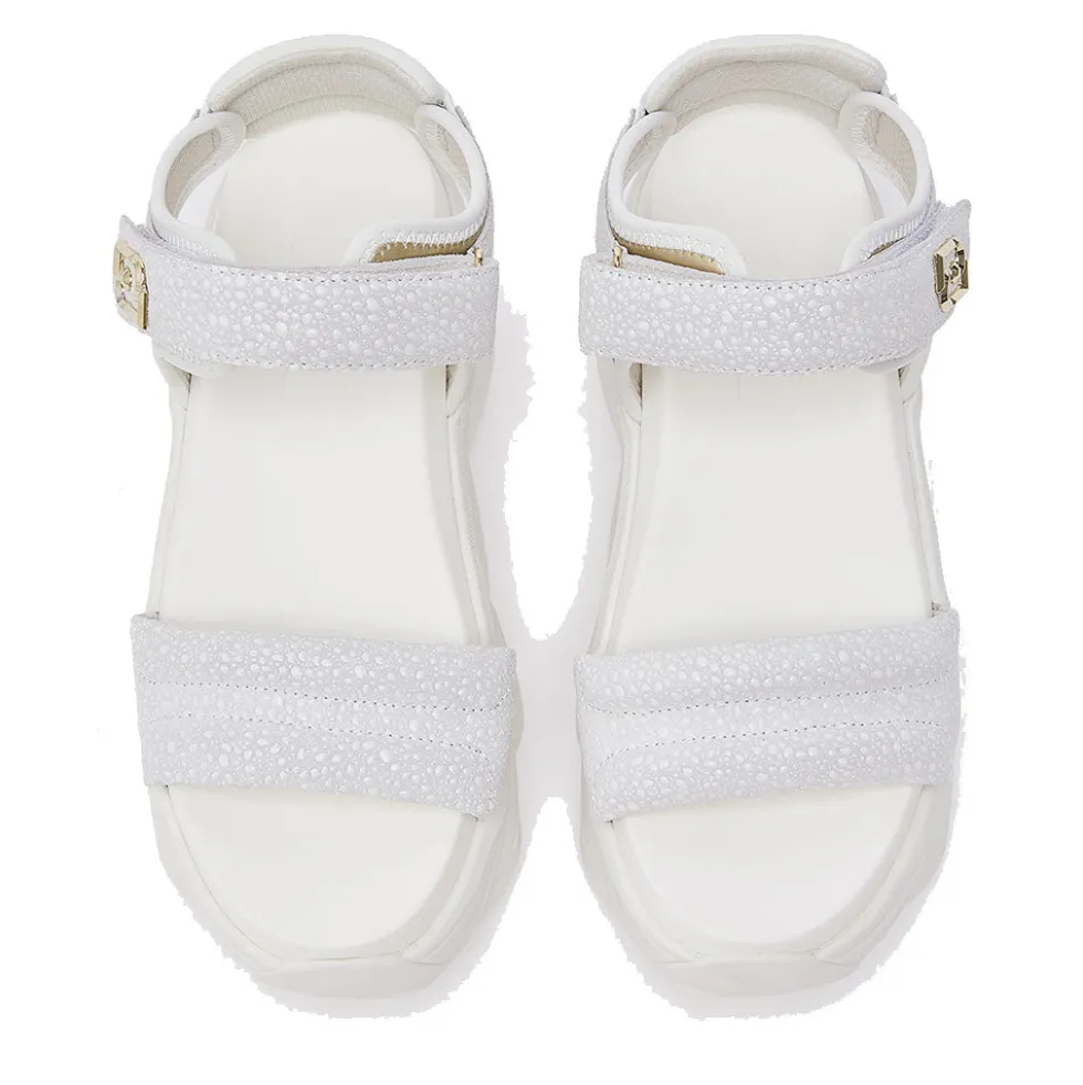 Sandali Chuncky Donna LIU JO Steffy Sandal 01 in Suede Bianco