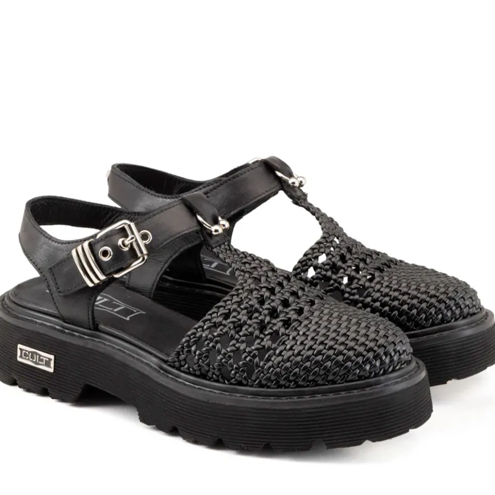 Sandali CULT Slash 4684 in Pelle Nera
