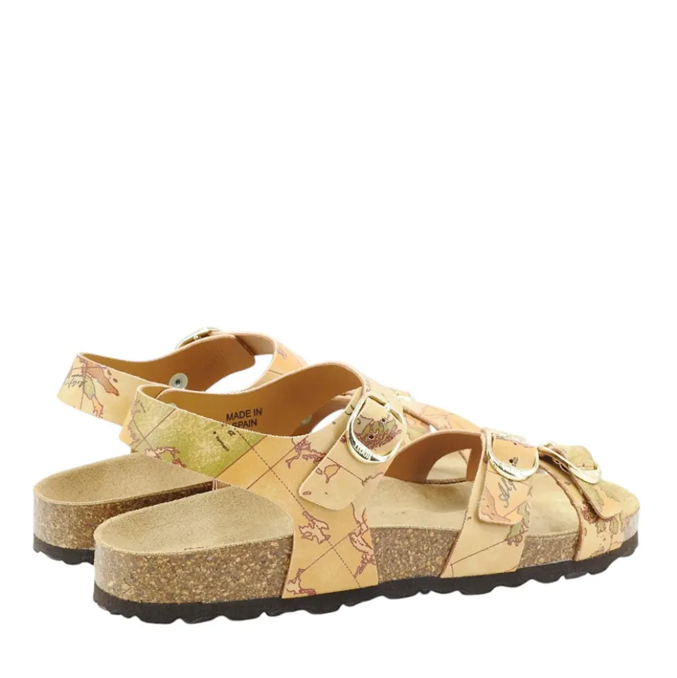 Sandali Donna 1A Classe Alviero Martini in Eco Nappa stampa Geo Classic 1426