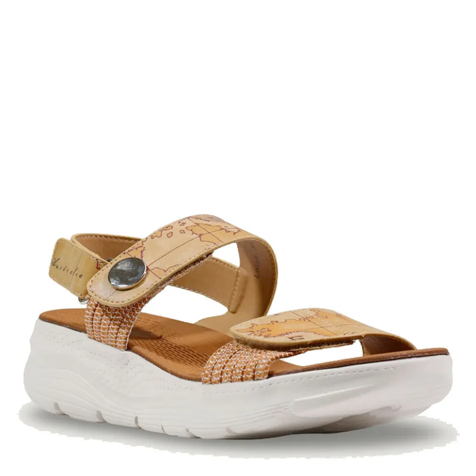 Sandali Donna 1A Classe Alviero Martini in Eco Nappa stampa Geo Classic 1409