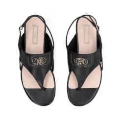Sandali Donna Flat LIU JO Sandy 10 in Pelle Nera