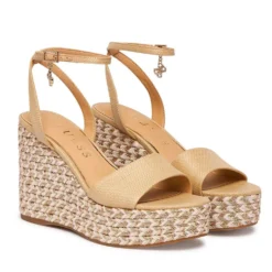 Sandali Donna GUESS con Zeppa Linea Everly Colore Natural