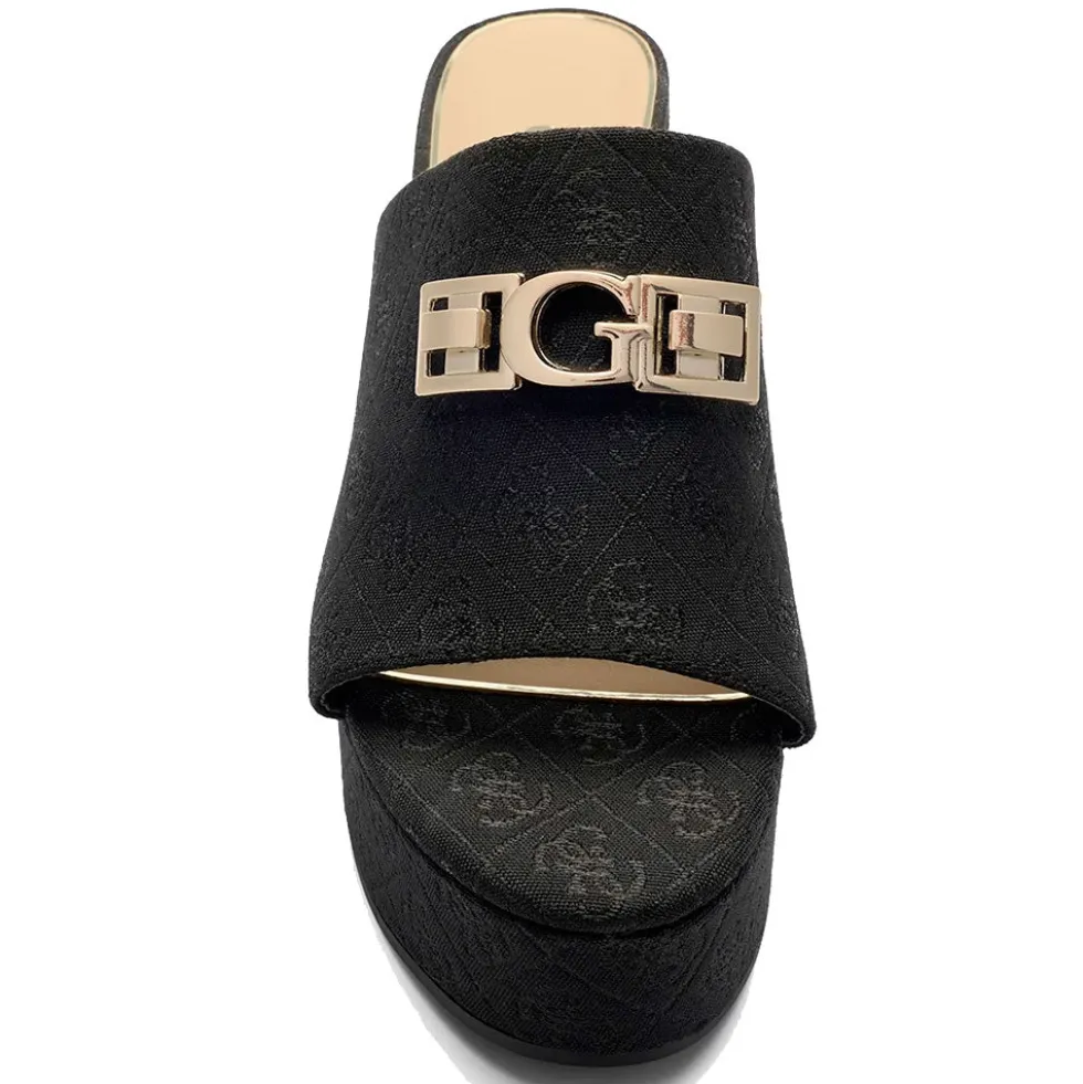 Sandali Donna GUESS con Zeppa Linea Evenza Colore Nero