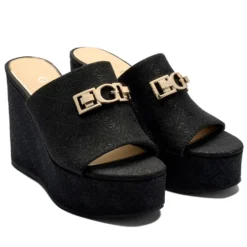 Sandali Donna GUESS con Zeppa Linea Evenza Colore Nero