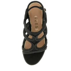 Sandali Donna GUESS con Zeppa Linea Evers Colore Nero