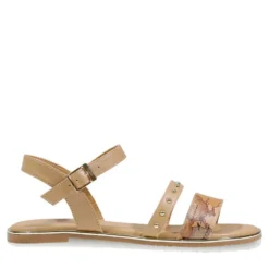 Sandali Flat 1A Classe Alviero Martini in Eco Nappa stampa Geo Classic 2452