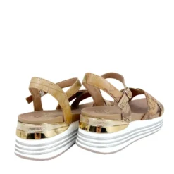 Sandali Platform Donna 1A Classe Alviero Martini in Eco Nappa stampa Geo Classic 1412