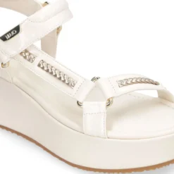 Sandali Platform Donna LIU JO Flo 05 in Vernice color Latte
