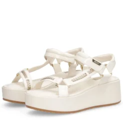 Sandali Platform Donna LIU JO Flo 05 in Vernice color Latte